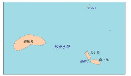 钓鱼水道位置示意图