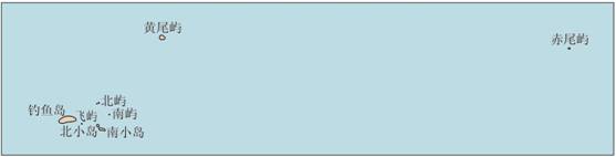 钓鱼岛位置图-中文