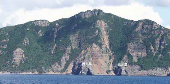 Los acantilados Xilongwei y Donglongwei en la isla Diaoyu
