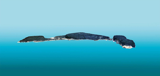 Трехмерное изображение острова Наньюй